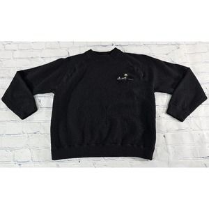 Bobby Jones Sweater THE MEMORIAL Merino Wool Black Very Soft WOMENS SIZE LARGE